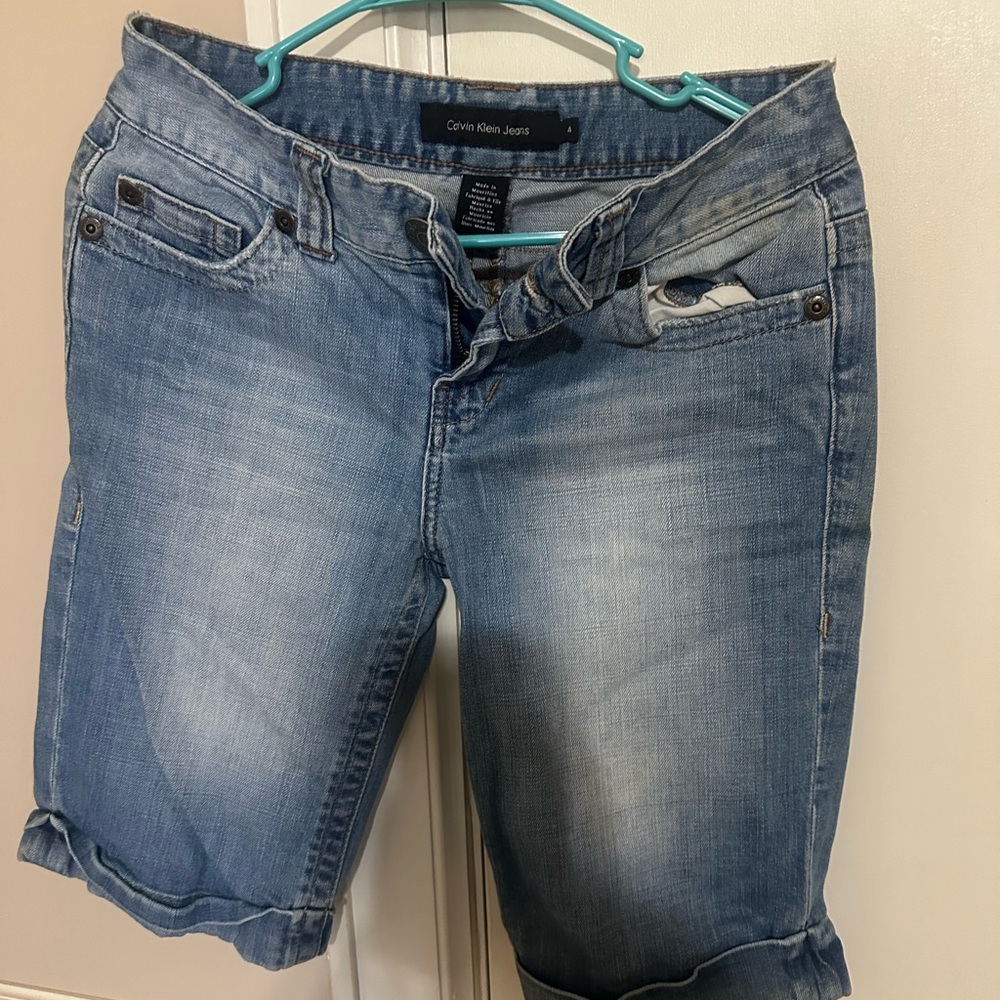 Calvin Klein Blue Denim Shorts